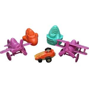 Vintage 80s McDonalds Hamburglar McNuggets Transportation Happy Meal Toys Retro